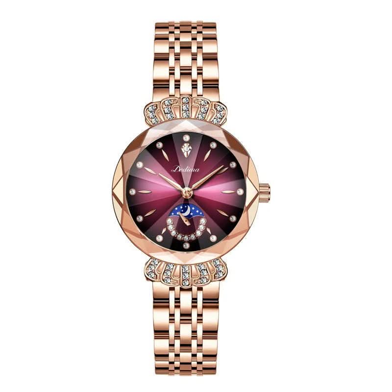 Elegance - Hemelse Diamanten Dames Horloge