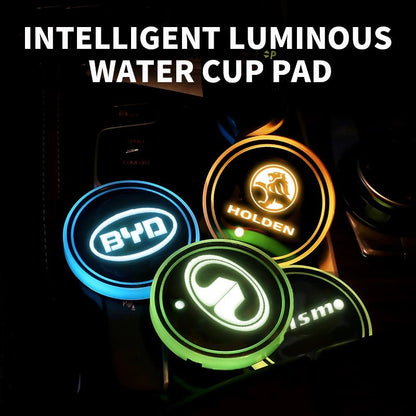 Led Cup Drinkhouder | 2 Stuks Auto Logo Licht - ShadeFlair