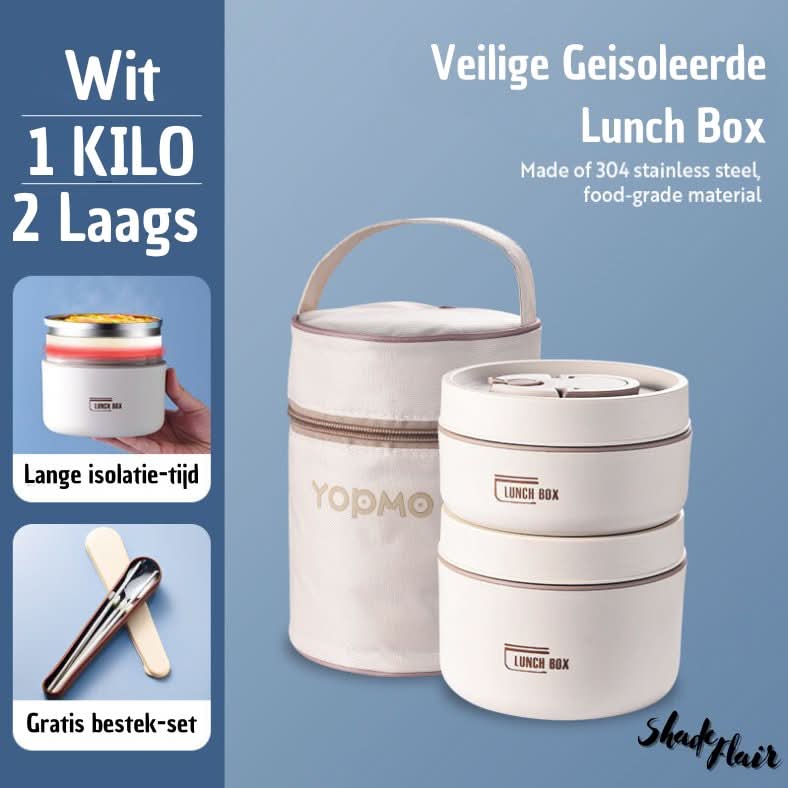 MealBox | Draagbare Geïsoleerde Maaltijdcontainerset - ShadeFlair