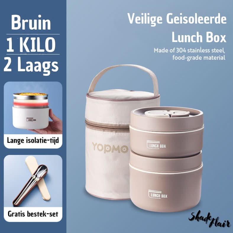 MealBox | Draagbare Geïsoleerde Maaltijdcontainerset - ShadeFlair