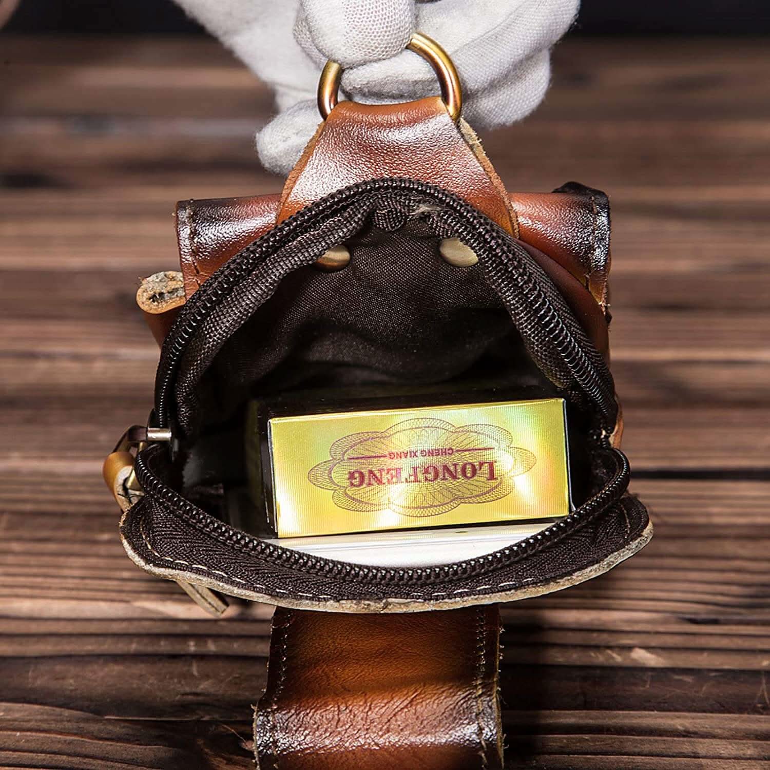 Echt Lederen Heren Waist Bag