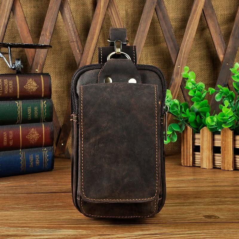 Echt Lederen Heren Waist Bag
