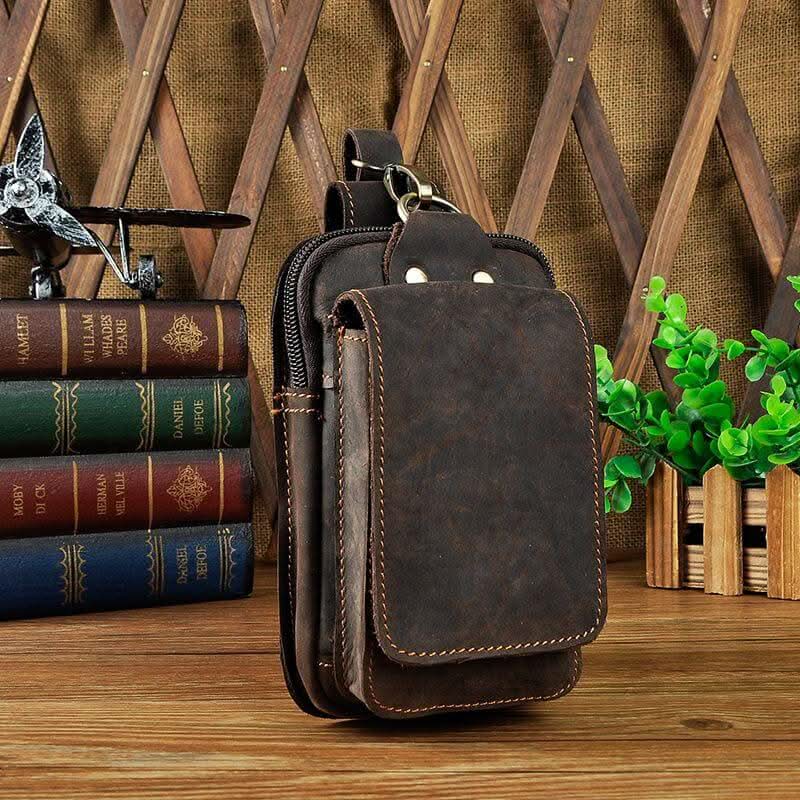 Echt Lederen Heren Waist Bag