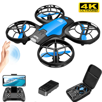 Mini drone V8 - Caméra HD 4K - Wi-Fi - Fonction de maintien d'altitude