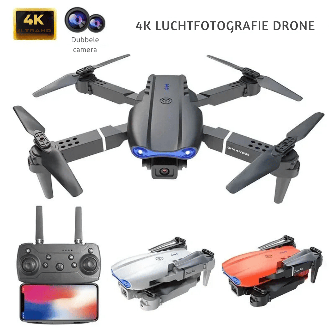 Pro RC Drone - 4K Camera Foldable Drone + Altitude Hold Function