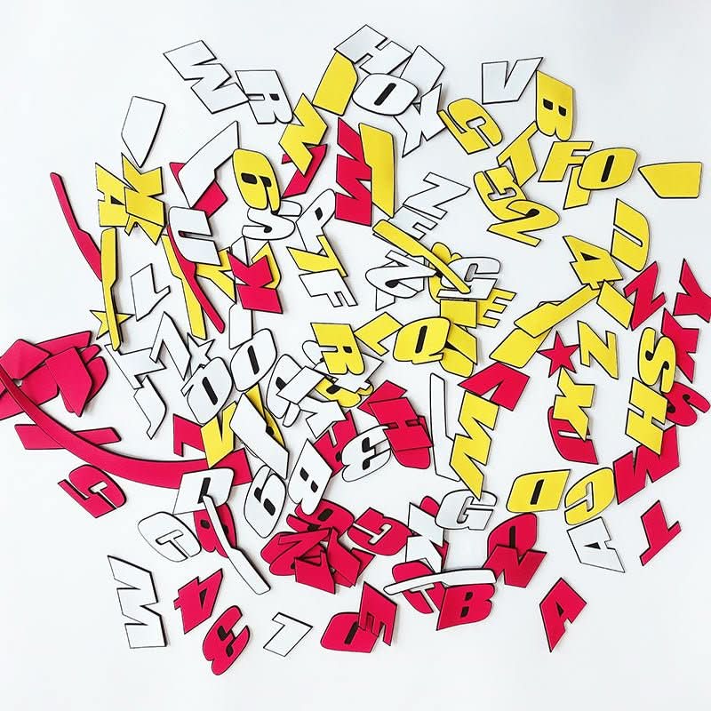 Race-Ready | 3D Autoband Letterstickers Styling Kit - ShadeFlair
