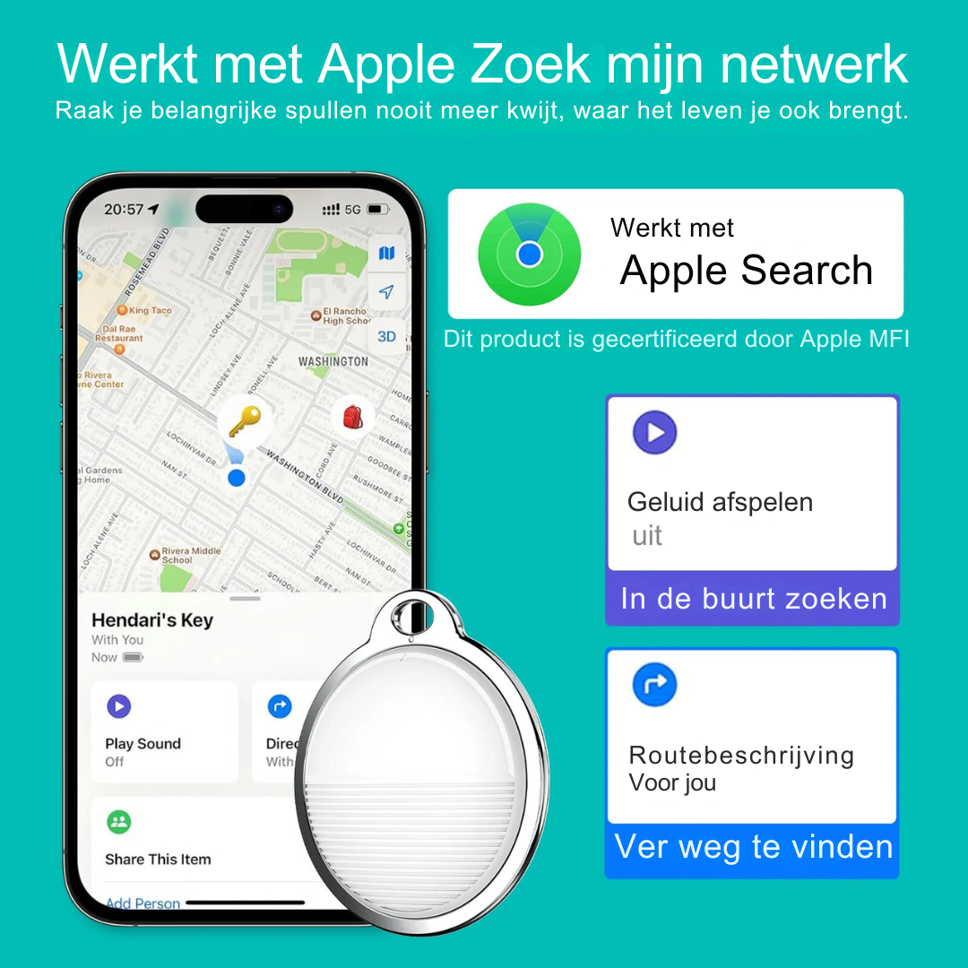 Mini GPS Tracker voor Apple iOS