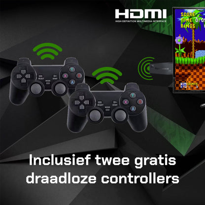 ReplayRetro™ (4K + 64 GB) | 15.000 RETRO SPELLEN + 2 DRAADLOZE CONTROLLERS - ShadeFlair