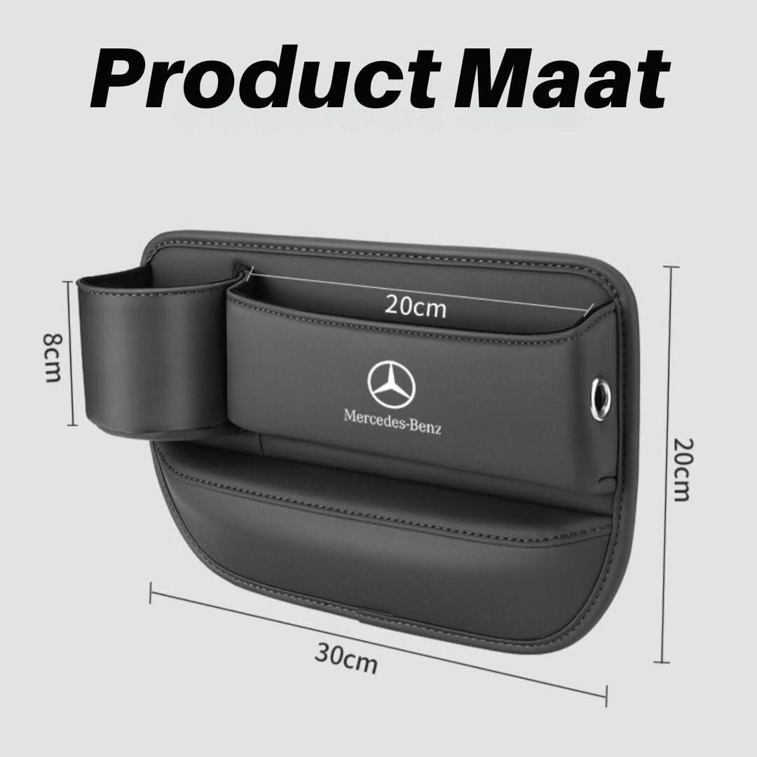 Leren Autostoel Organizer + Bekerhouder