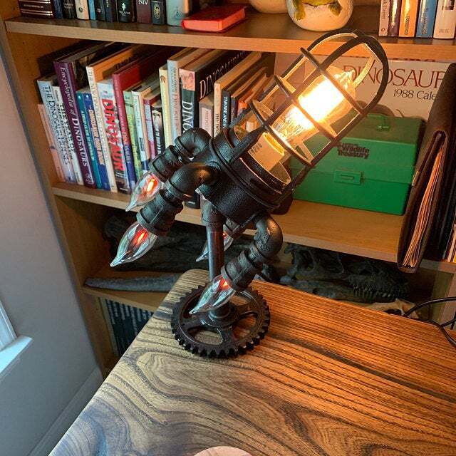 SteamBoost | Steam Punk Rocket Lamp - ShadeFlair