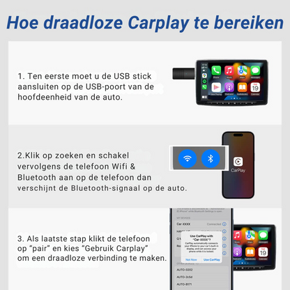 CarPlay-Adapter | Mini & Draadloos