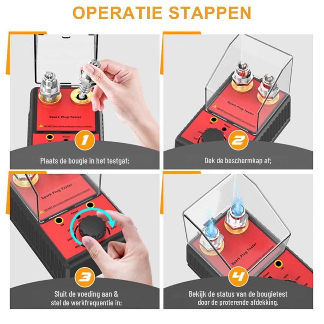 Bougie Tester met Dubbele Testopening