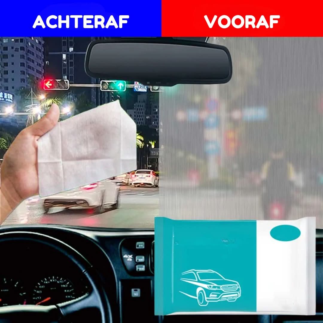 Zicht Doekjes | Verwijderen Oliefilm Autoruiten - ShadeFlair