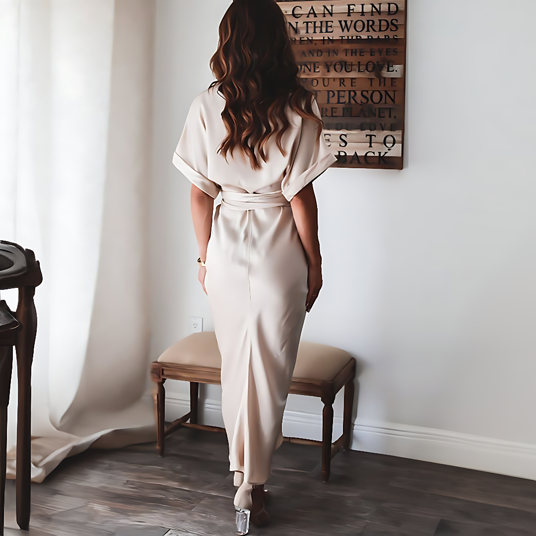 Elegante Maxi jurk met ruches - ShadeFlair