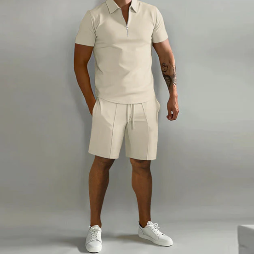 Zip Polo Sport Set - ShadeFlair