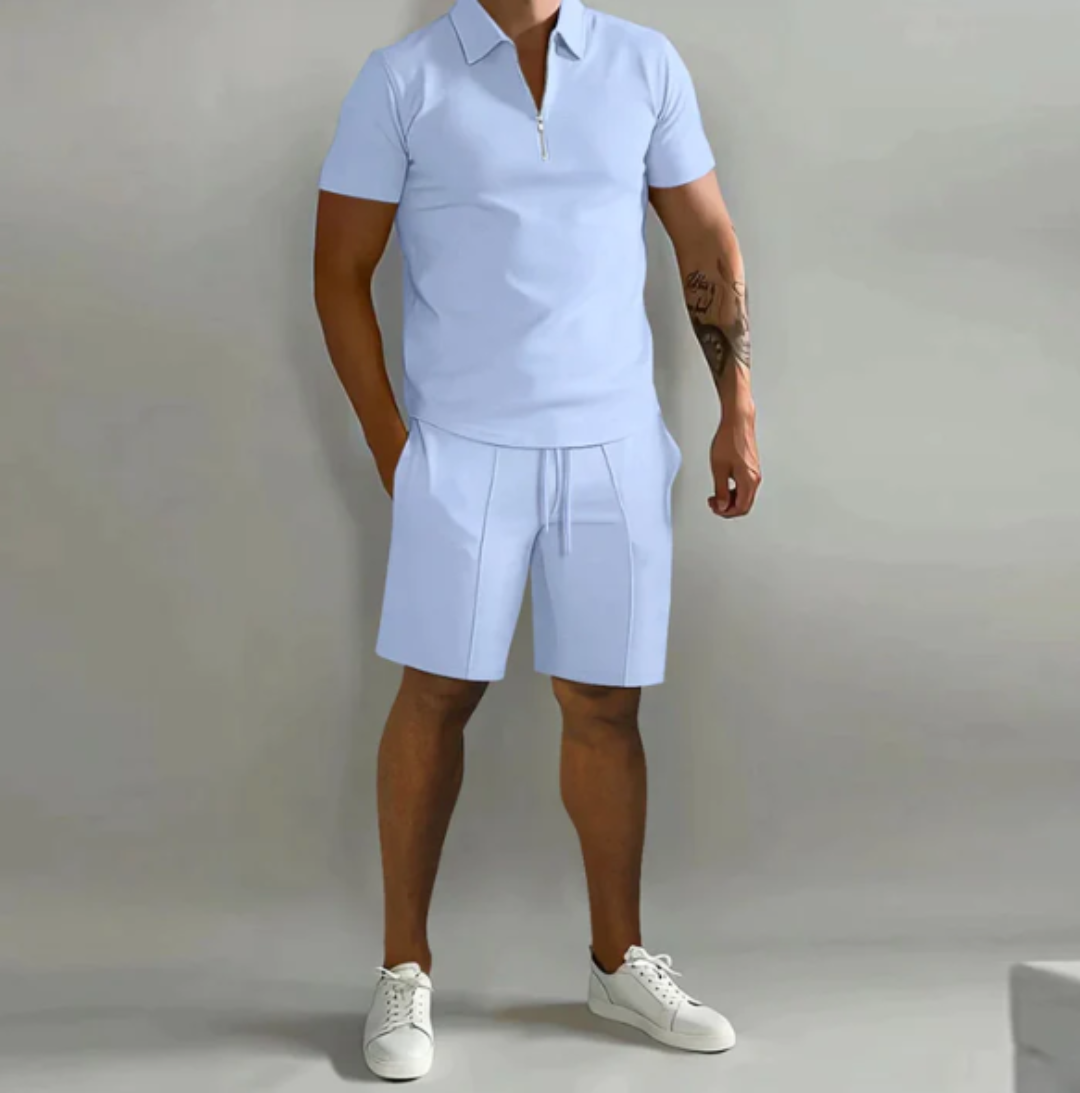 Zip Polo Sport Set - ShadeFlair