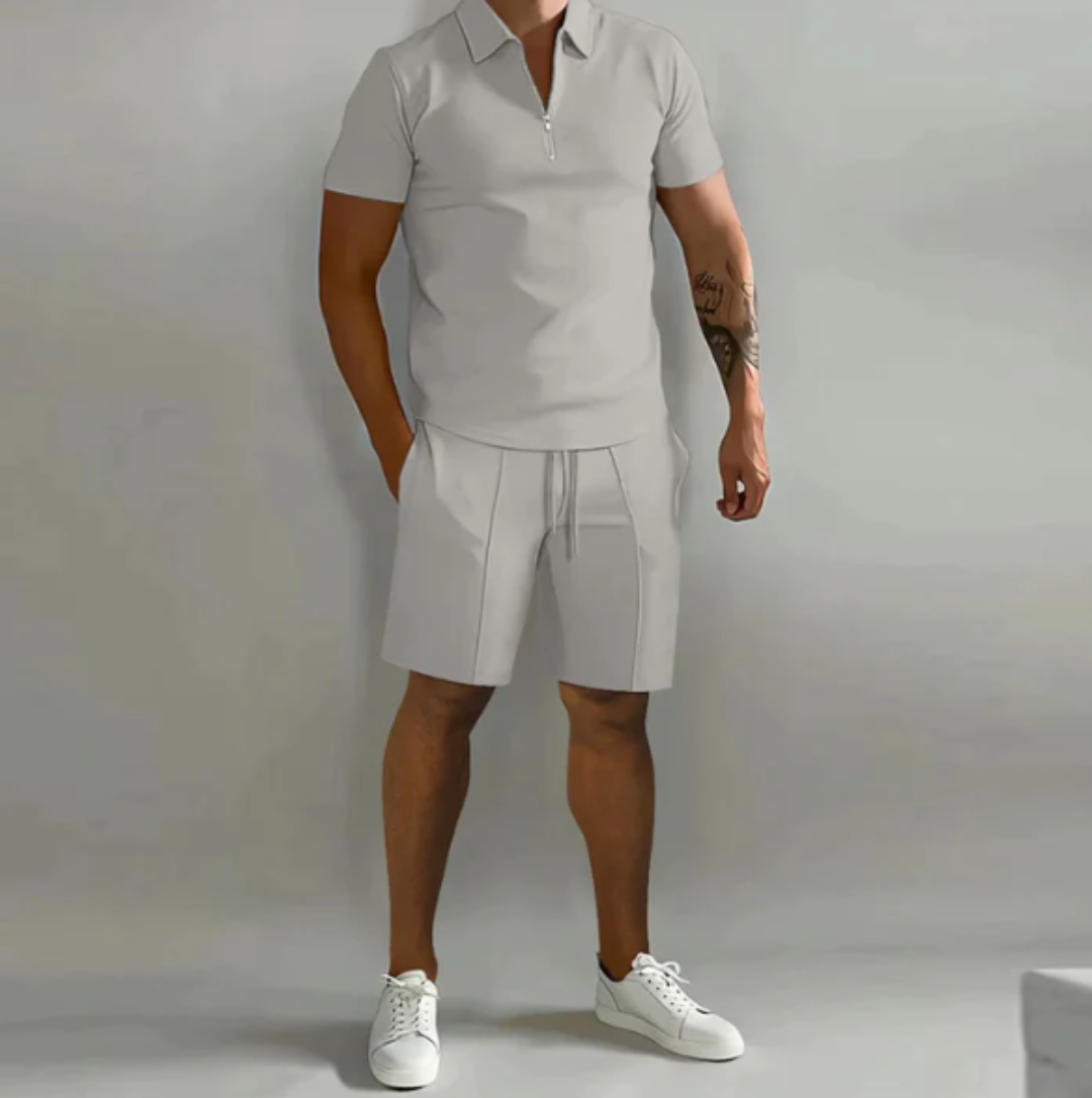 Zip Polo Sport Set - ShadeFlair