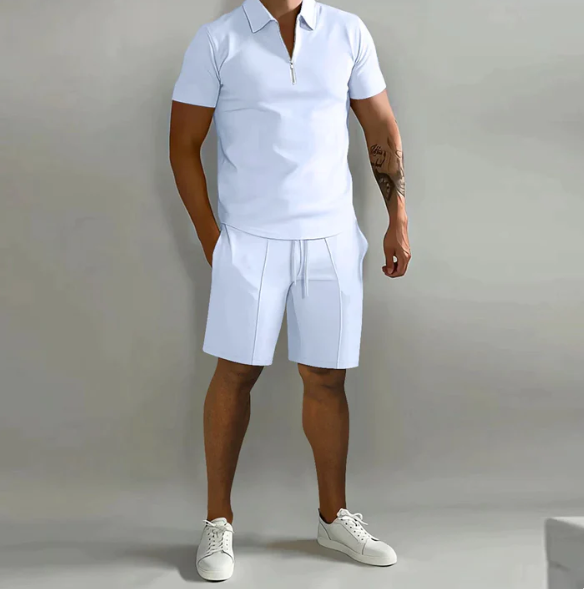 Crown™️ - Elegante Polo-Set met rits-ShadeFlair